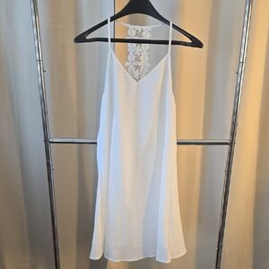 SHEIN White Lace-Back Dress